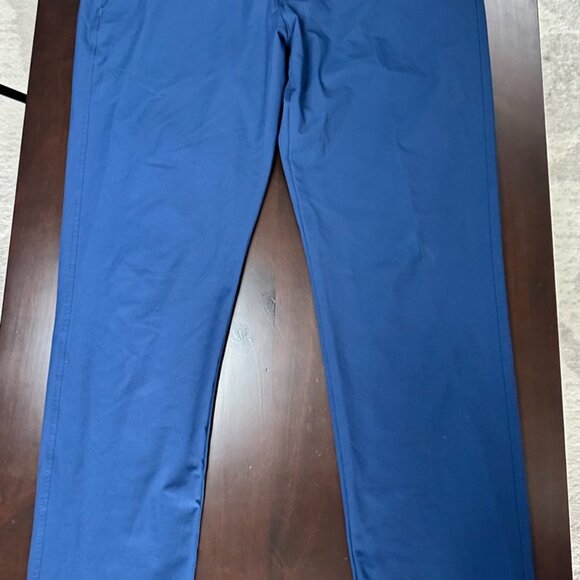 Men's New Under Armour Stretch Flat Front Golf Pant Blue - 36 - Picture 4 of 4